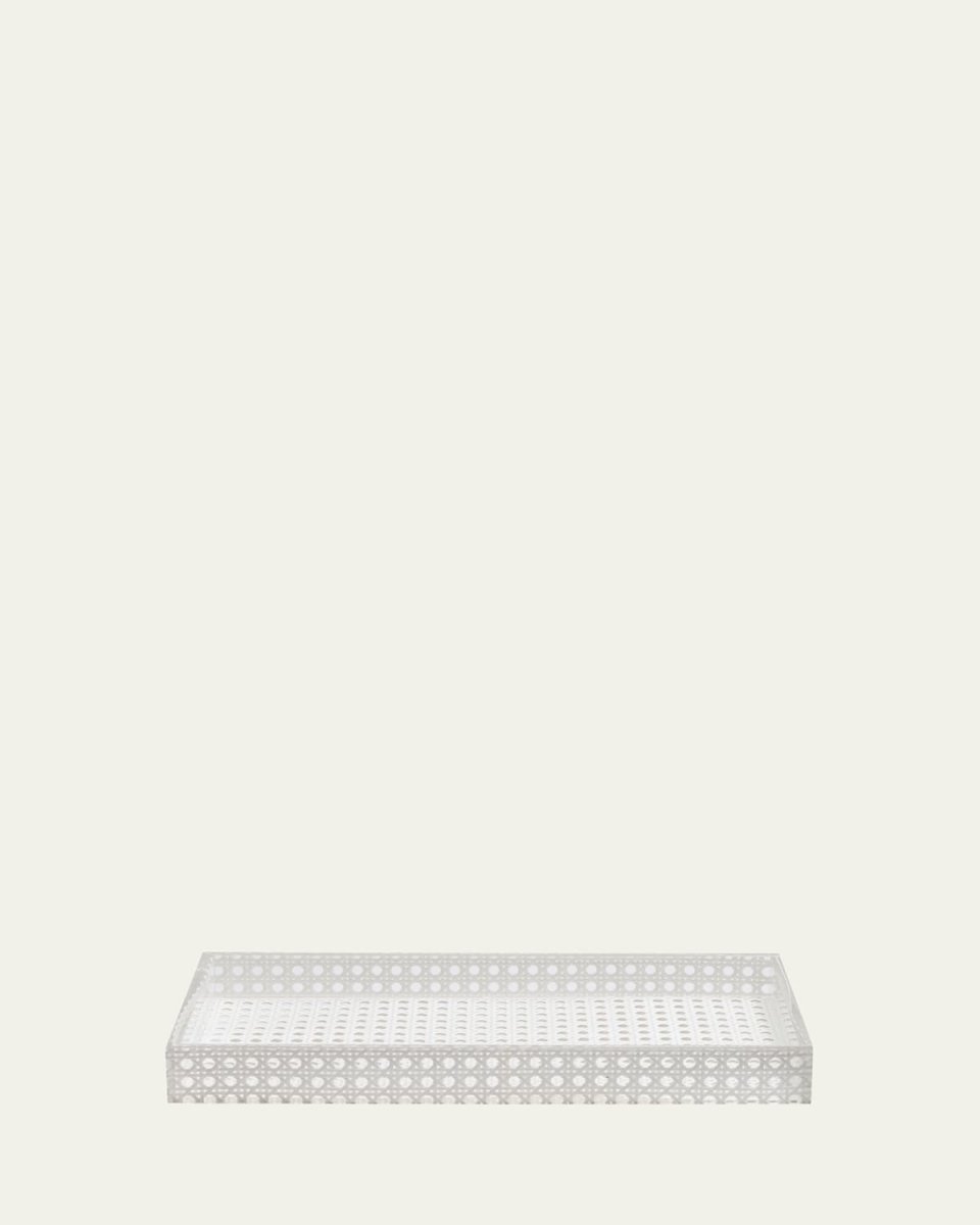 Reed Vanity Tray, White